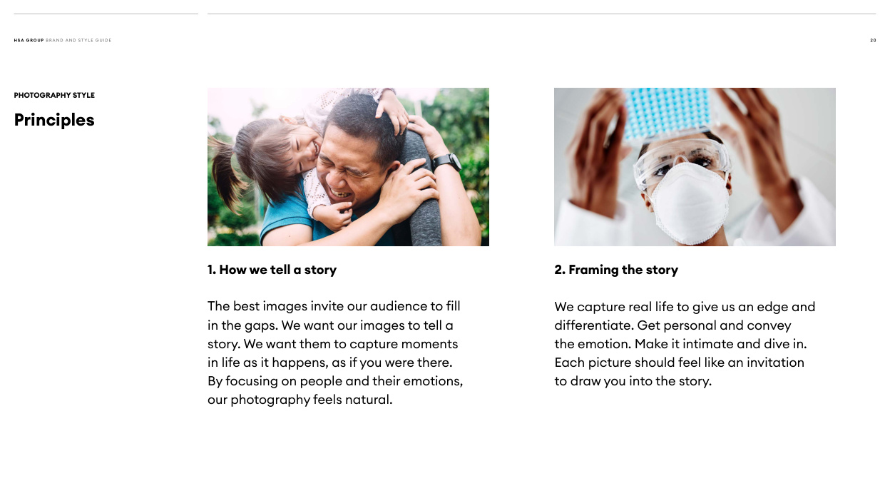 Photography style — original manual PDF page 19